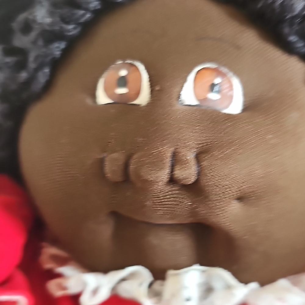 Vintage 1978 Xavier Roberts cloth African Cabbage Patch Kids doll Little People - Picture 12 of 16